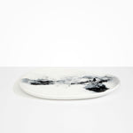 Dinosaur Designs Large Pebble Platter Serving Platters in White Marble color resin