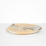 Dinosaur Designs Large Pebble Platter Serving Platters in Sandy Pearl color resin