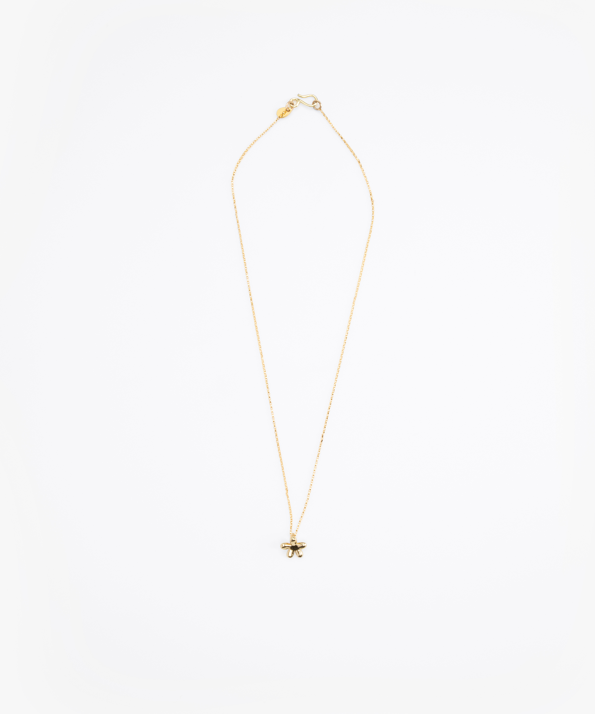 LO Collections Small Daisy Pendant Necklaces in Nano-Coated Brass Material 