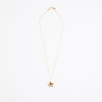 LO Collections Daisy Pendant Necklaces in Nano-Coated Brass Material 