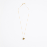 LO Collections Daisy Pendant Necklaces in Nano-Coated Brass Material 