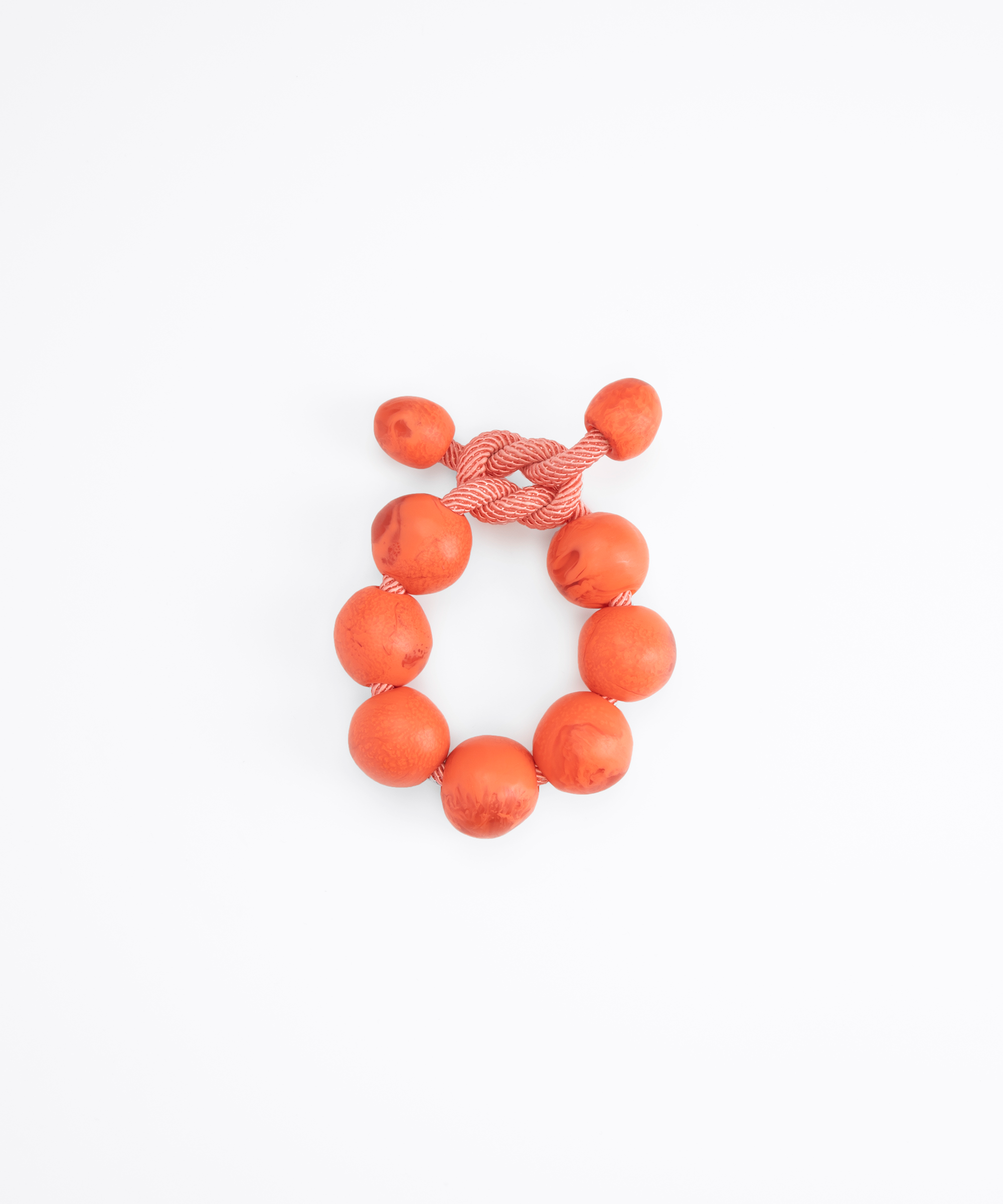 Dinosaur Designs Bold Ball Bracelet Bracelets in Lychee Colour resin with One Size Fit