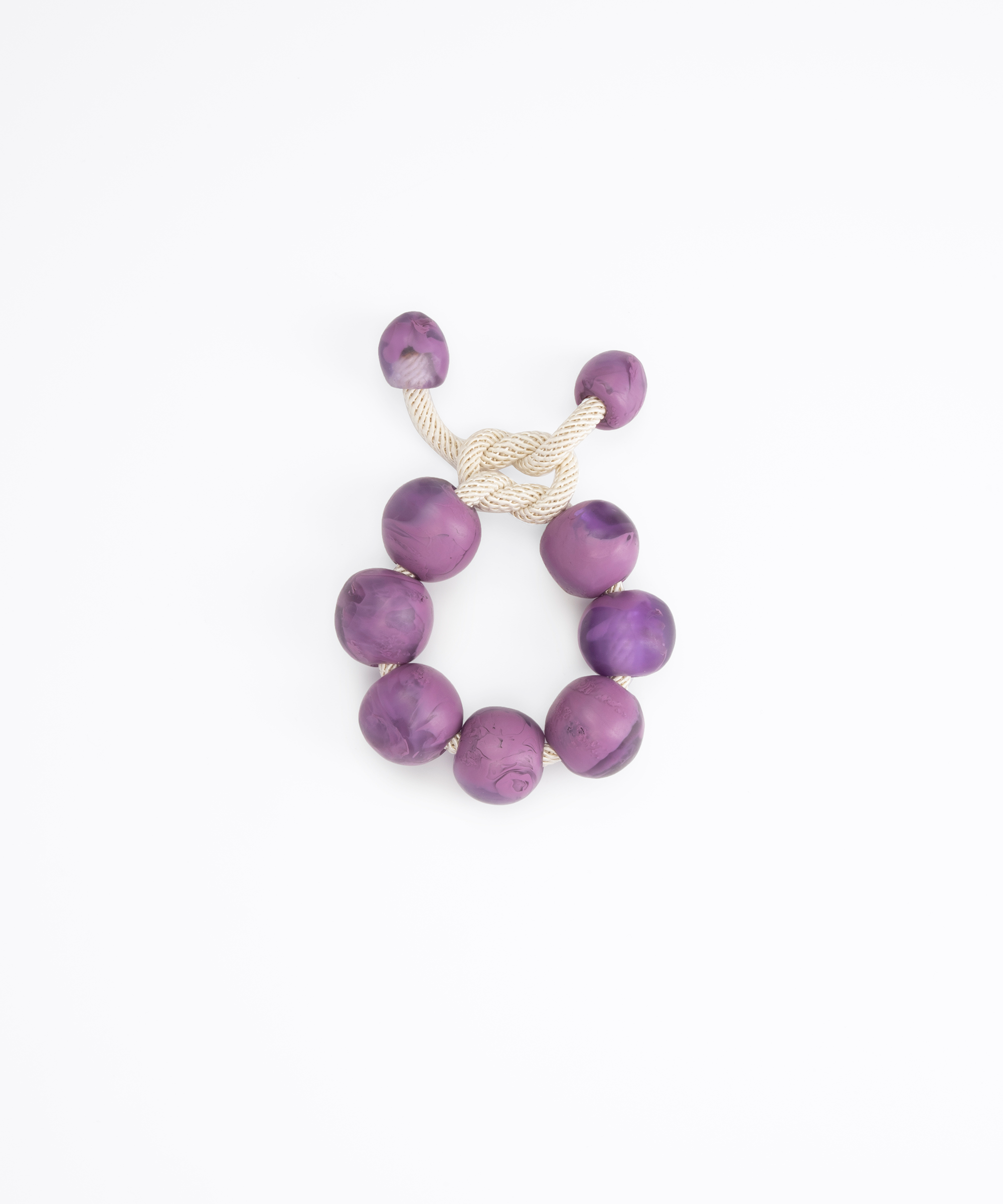 Dinosaur Designs Bold Ball Bracelet Bracelets in Grape Colour resin with One Size Fit