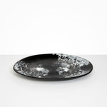 Dinosaur Designs Long Temple Platter Serving Platters in Black Marble color resin