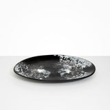 Dinosaur Designs Long Temple Platter Serving Platters in Black Marble color resin