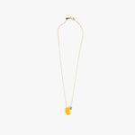 Dinosaur Designs Joie De Vivre Pendant Necklaces in Honeycomb color resin with Gold-Filled Material