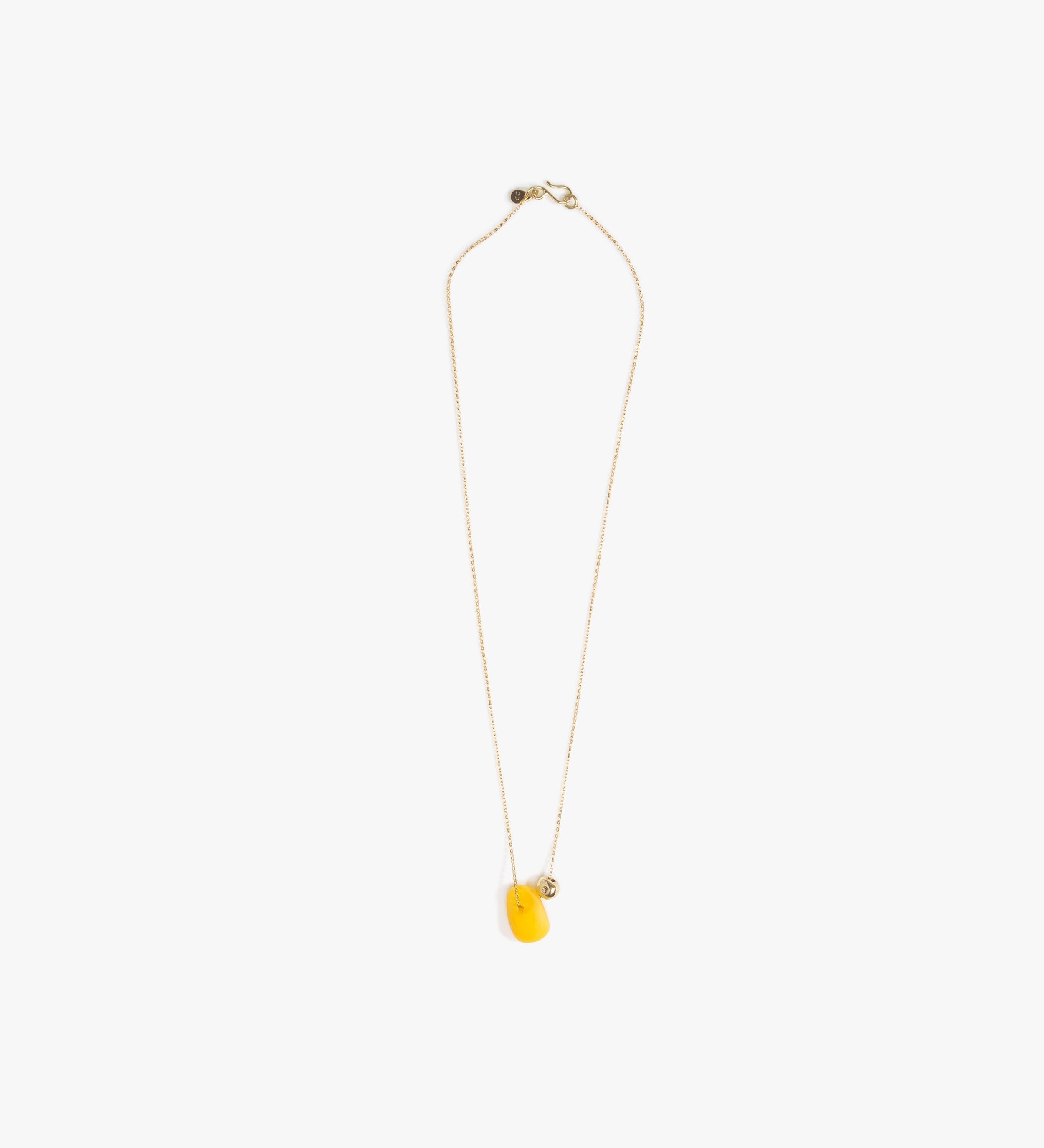 Dinosaur Designs Joie De Vivre Pendant Necklaces in Honeycomb color resin with Gold-Filled Material