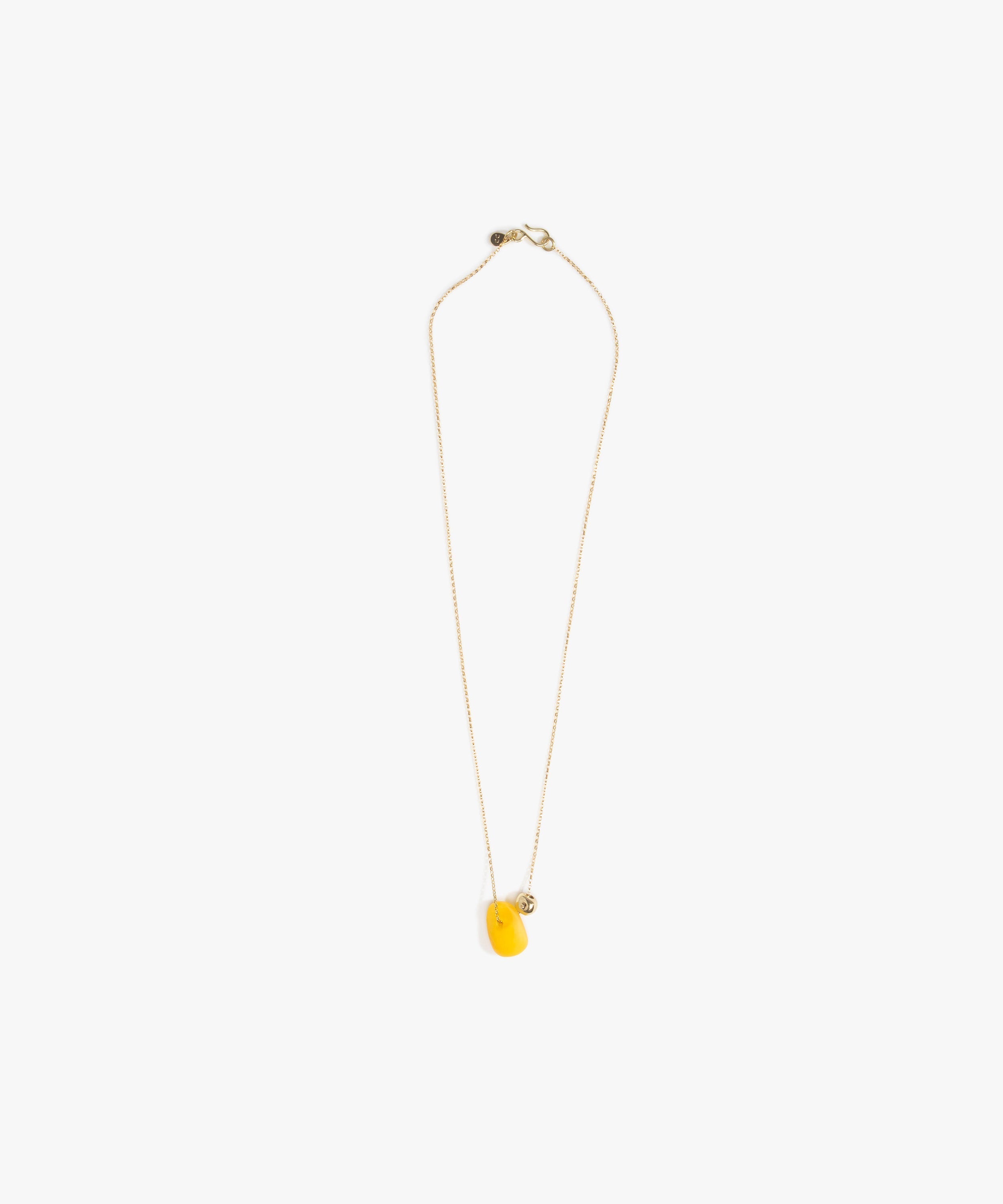 Dinosaur Designs Joie De Vivre Pendant Necklaces in Honeycomb color resin with Gold-Filled Material