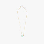 Dinosaur Designs Joie De Vivre Pendant Necklaces in Mint color resin with Gold-Filled Material