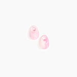 Dinosaur Designs Small Rock Beads Charms & Pendants in Shell Pink color resin 