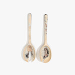 Dinosaur Designs Long Stone Servers Tableware in Sandy Pearl color resin