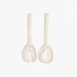 Dinosaur Designs Long Stone Servers Tableware in Chalk Swirl color resin