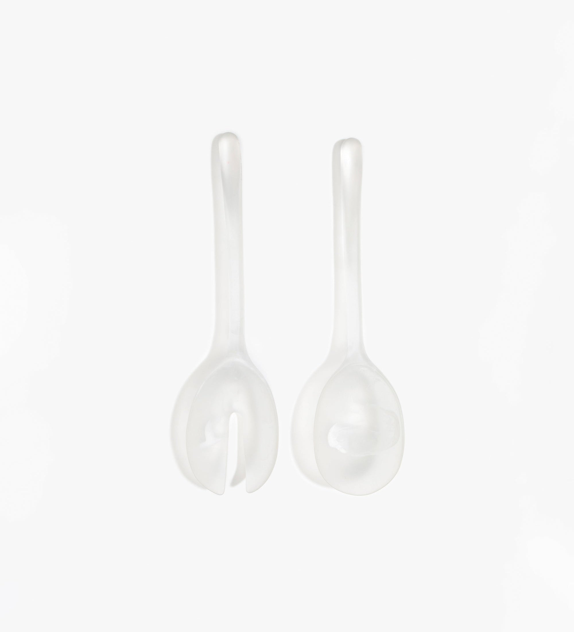 Dinosaur Designs Long Stone Servers Tableware in Frost color resin