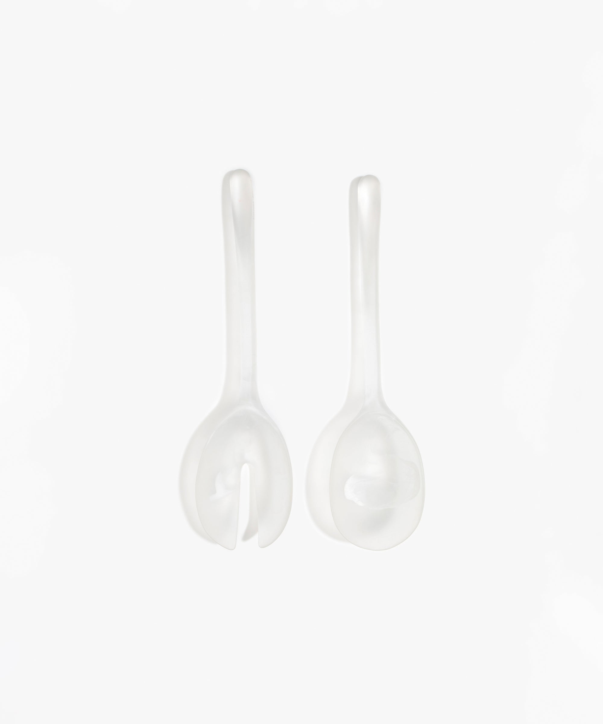 Dinosaur Designs Long Stone Servers Tableware in Frost color resin