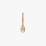 Dinosaur Designs Stone Spoon Tableware in Sandy Pearl color resin