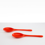 Dinosaur Designs Long Stone Servers Tableware in Coral Pop color resin