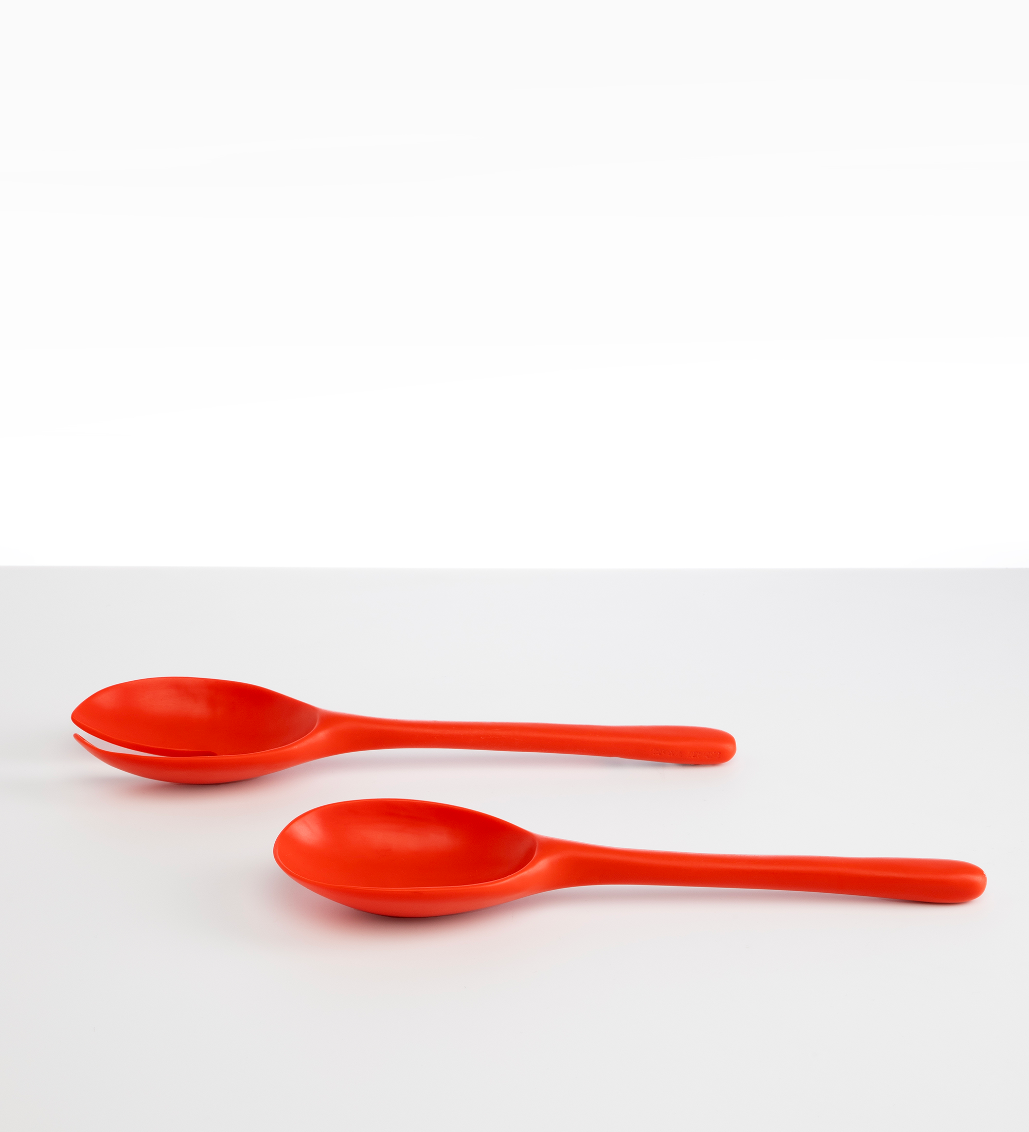 Dinosaur Designs Long Stone Servers Tableware in Coral Pop color resin