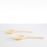 Dinosaur Designs Long Stone Servers Tableware in Cream color resin