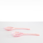 Dinosaur Designs Long Stone Servers Tableware in Shell Pink color resin