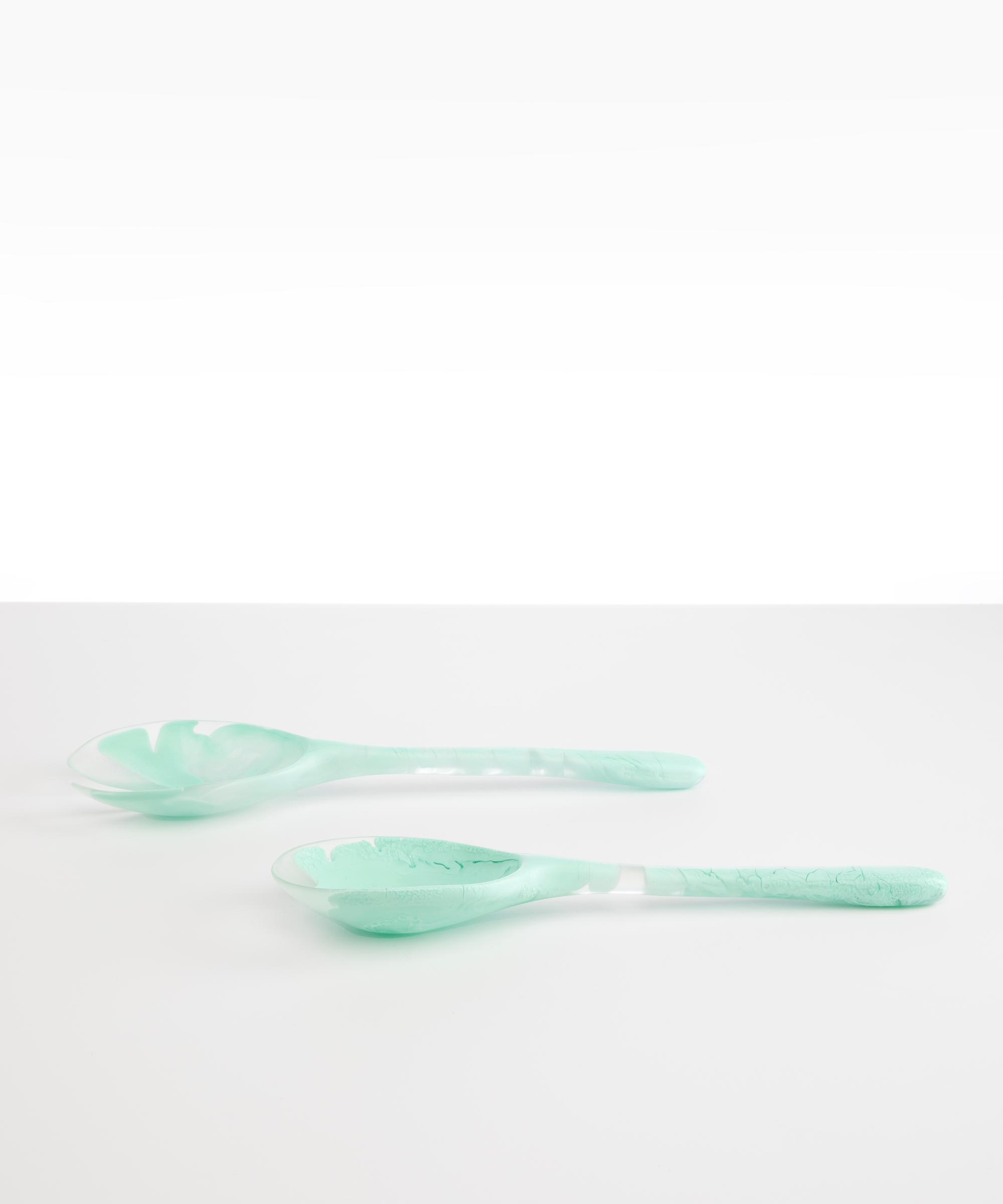 Dinosaur Designs Long Stone Servers Tableware in Mint Colour resin