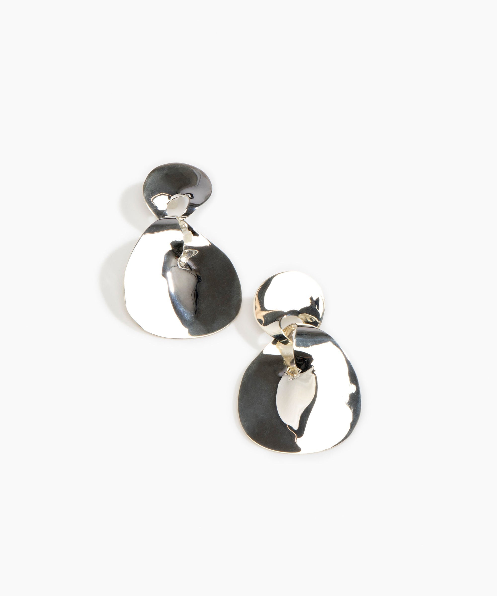 LO Collections Infinity Drop Earrings Earrings in Silver-Plated Brass Material 