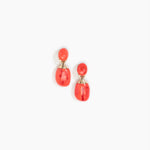 Dinosaur Designs Small River Rock Earrings Earrings in Lychee color resin with Studs Backing