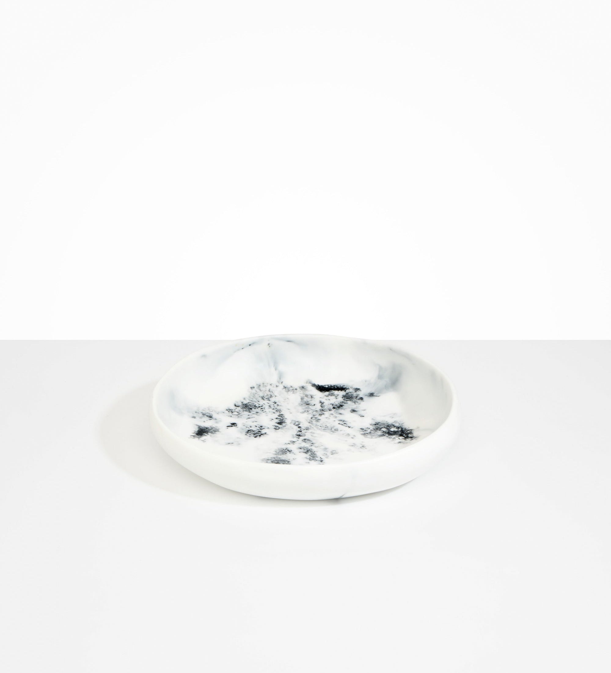 Dinosaur Designs Medium Earth Bowl Bowls in White Marble color resin