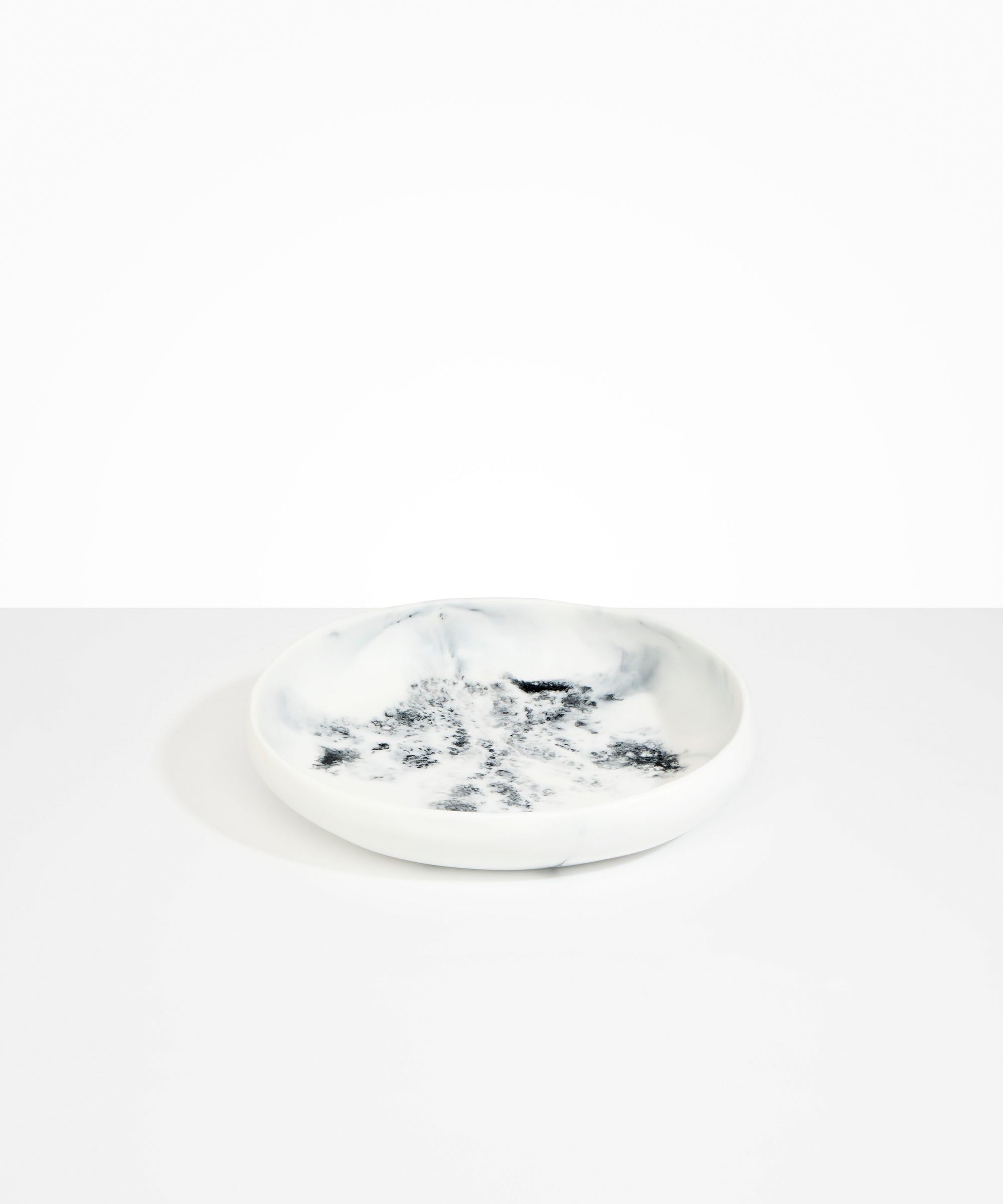 Dinosaur Designs Medium Earth Bowl Bowls in White Marble color resin