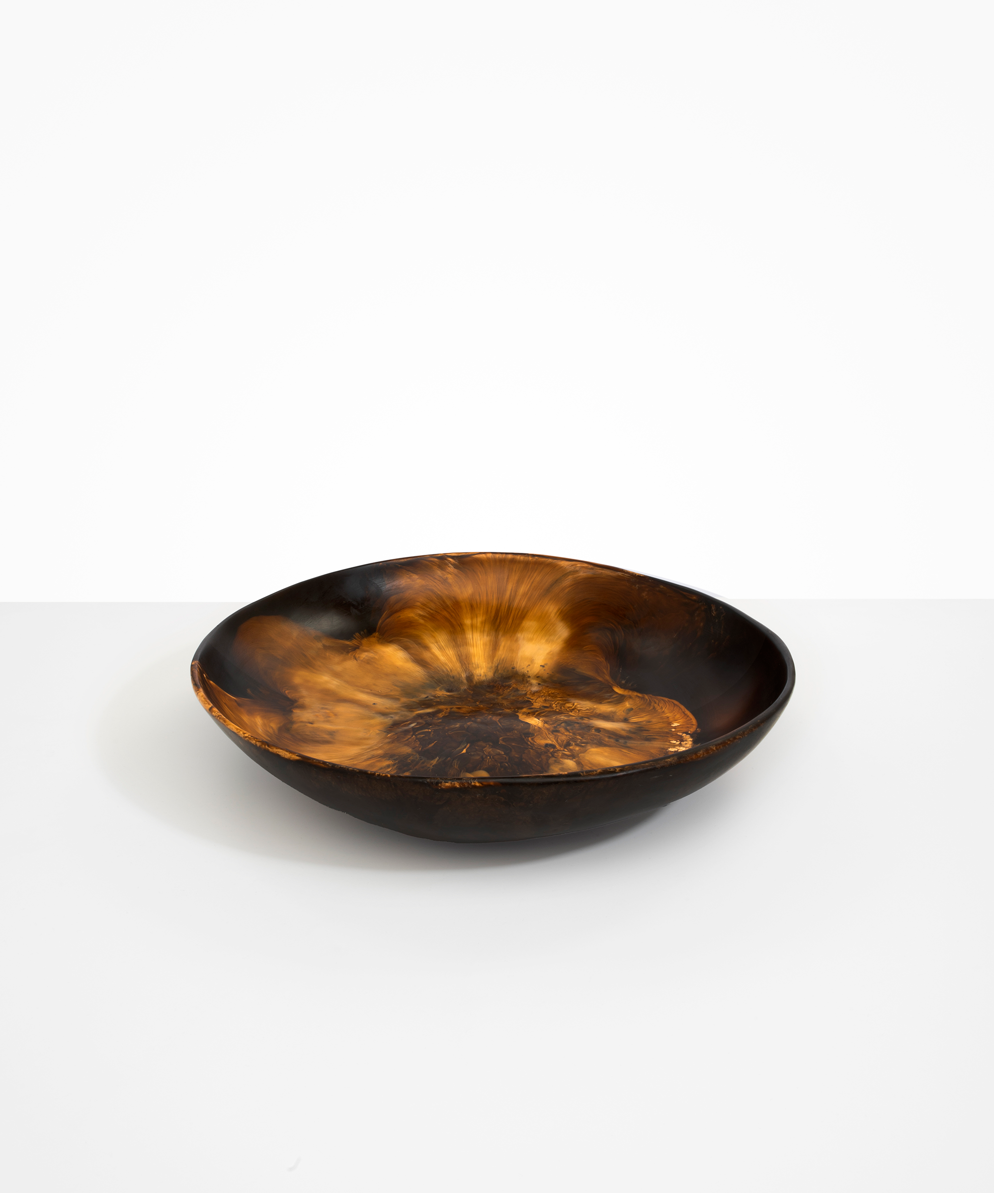 Dinosaur Designs Atelier Salad Bowl Bowls in Dark Horn color resin