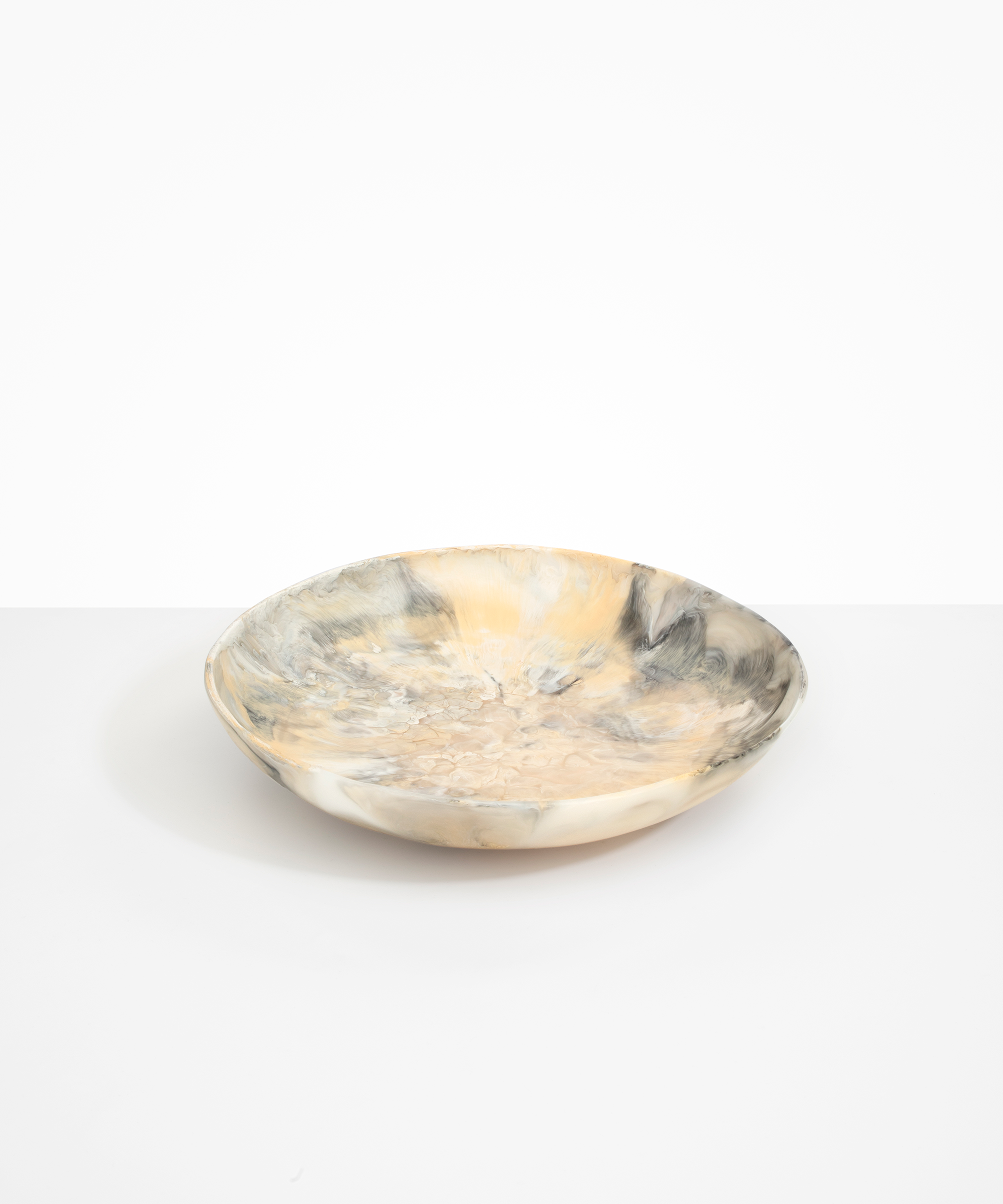 Dinosaur Designs Atelier Salad Bowl Bowls in Sandy Pearl color resin