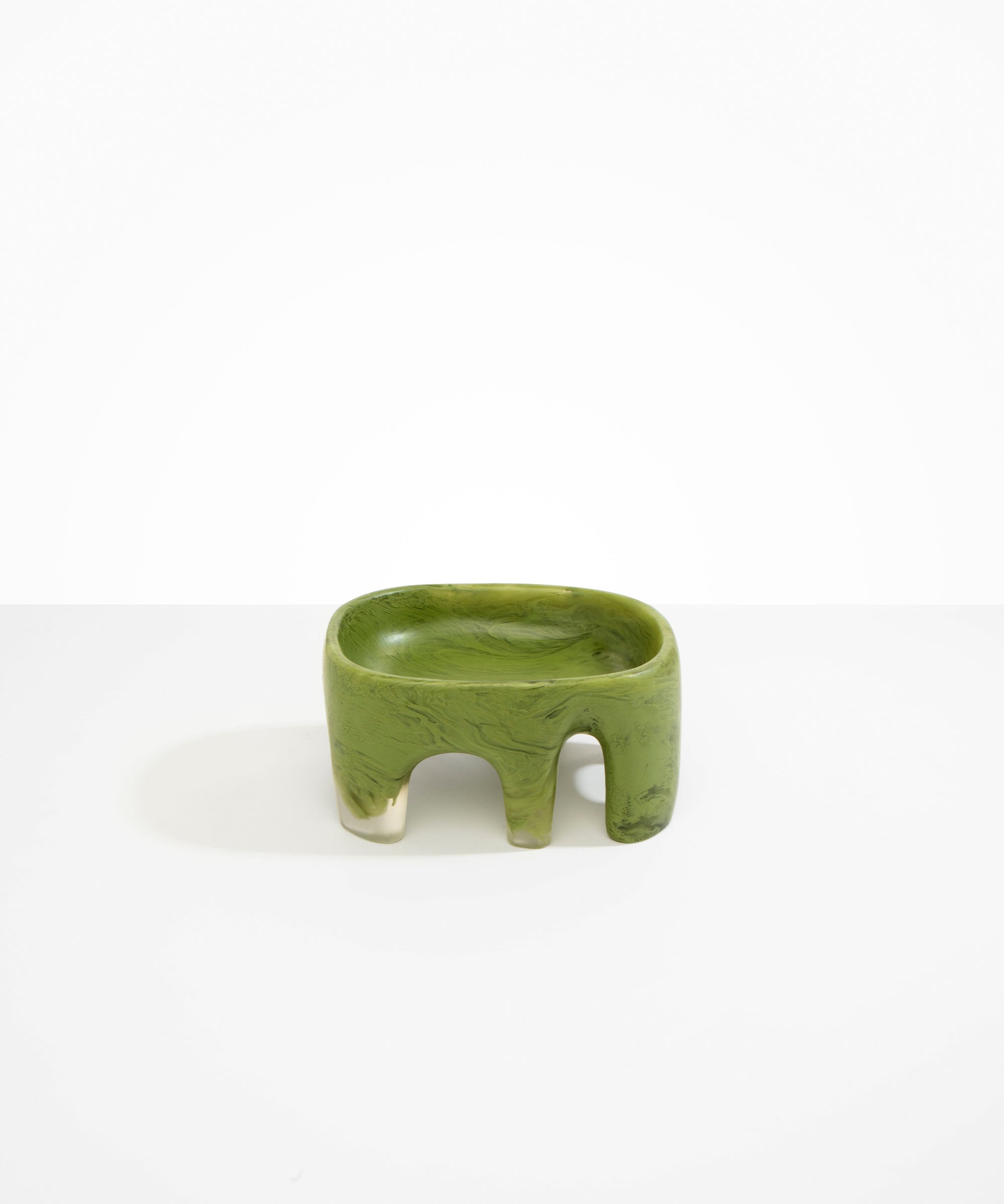 Dinosaur Designs Medium Branch Bowl Bowls in Olive color resin