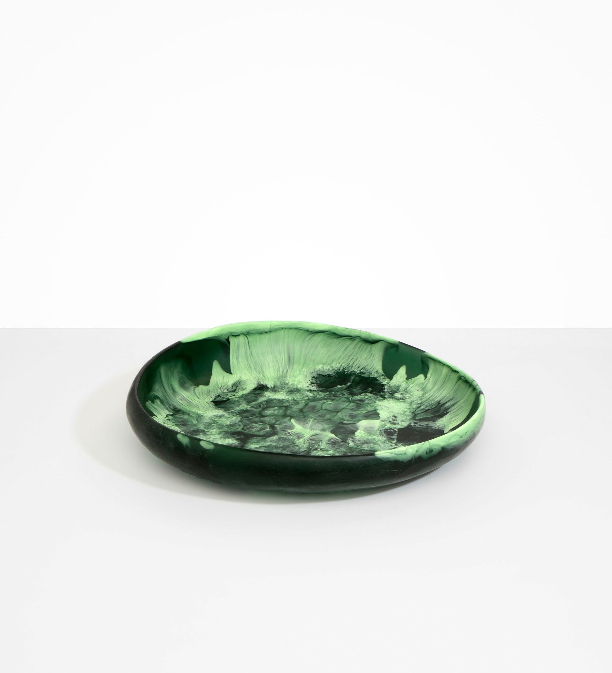 Dinosaur Designs Large Earth Bowl Bowls in Moss color resin