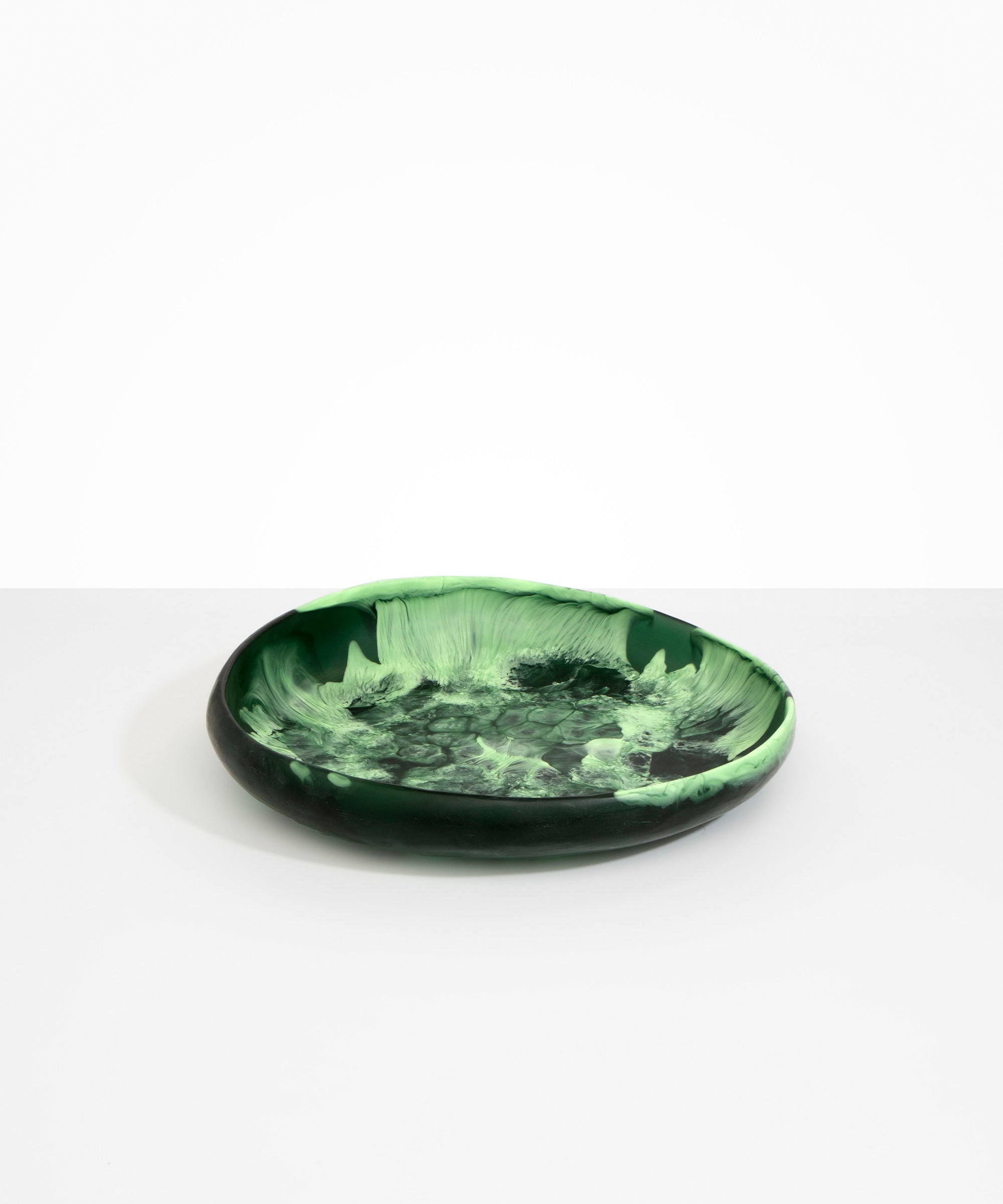 Dinosaur Designs Large Earth Bowl Bowls in Moss color resin