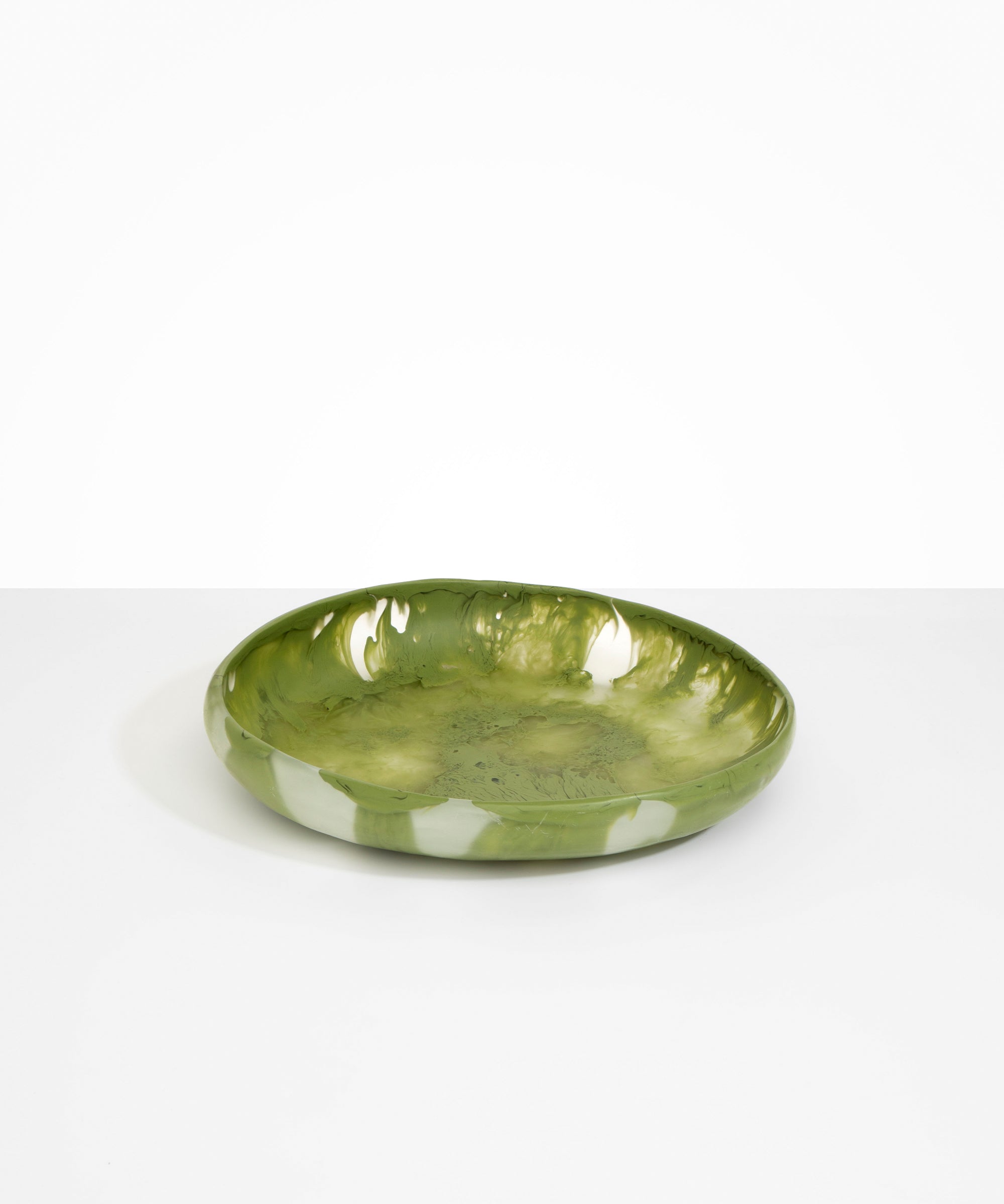 Dinosaur Designs Large Earth Bowl Bowls in Olive color resin