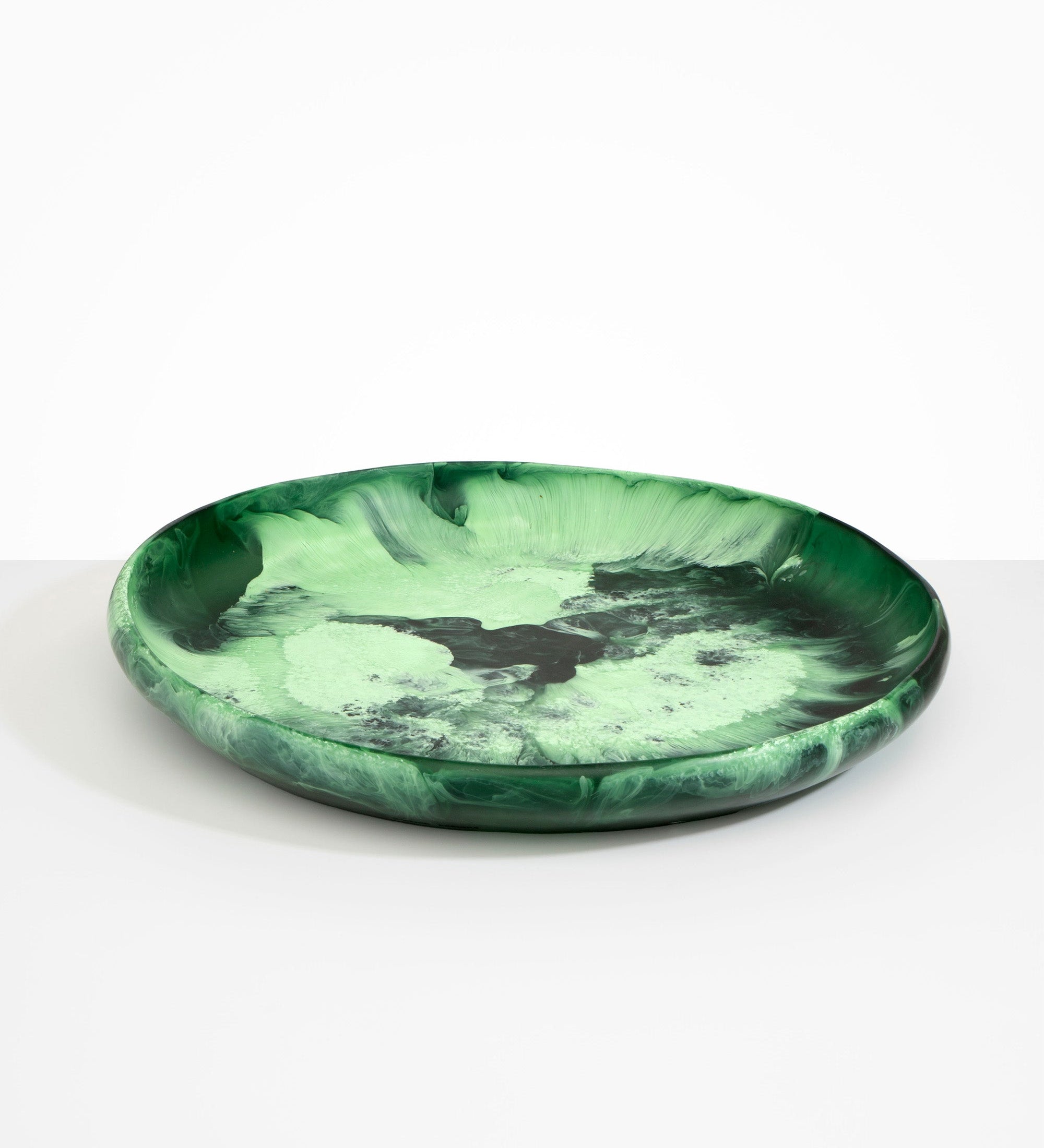 Dinosaur Designs Extra Large Earth Bowl serving bowls in Moss green Colour resin