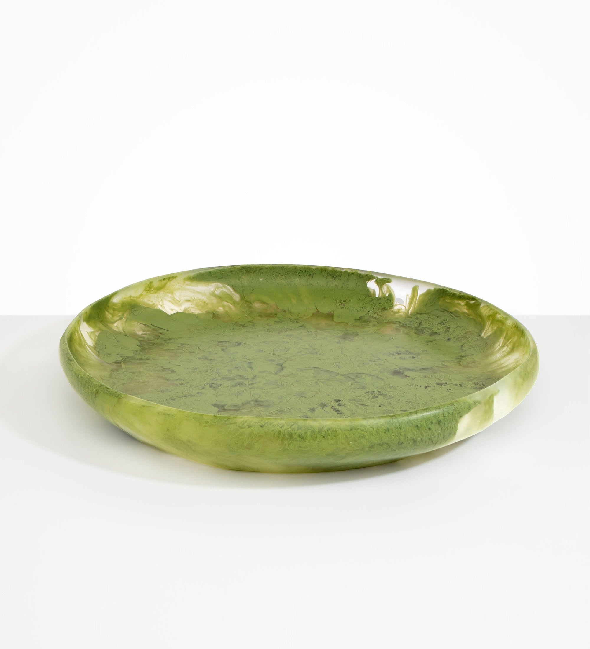 Dinosaur Designs Extra Large Earth Bowl serving bowls in Olive green color resin