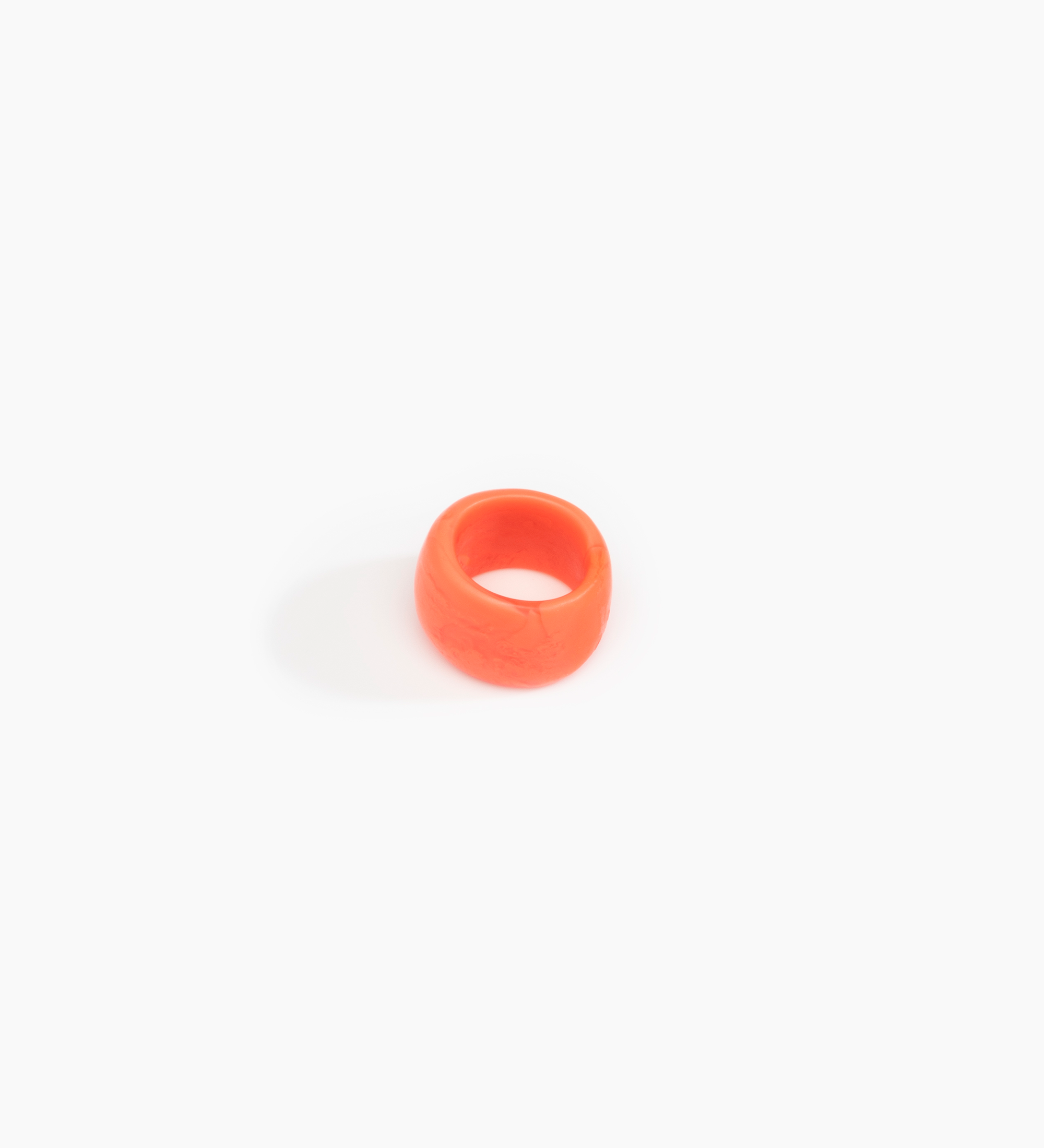 Dinosaur Designs Band Ring Rings in Lychee color resin with Narrow Fit