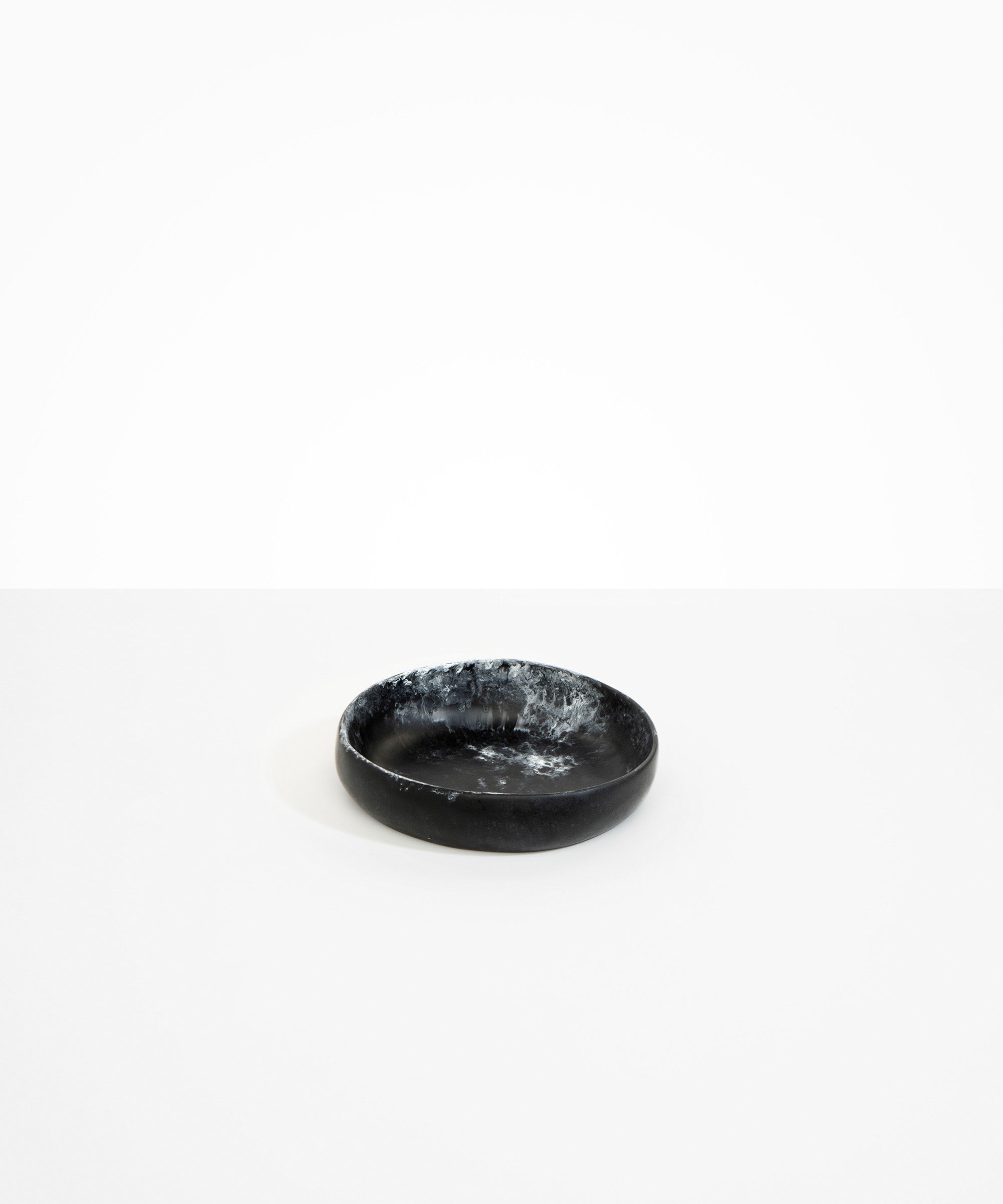 Dinosaur Designs Small Earth Bowl Bowls in Black Marble color resin