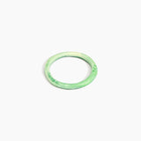 Dinosaur Designs Wishbone Bangle Bracelets in Grass color resin with Narrow Fit