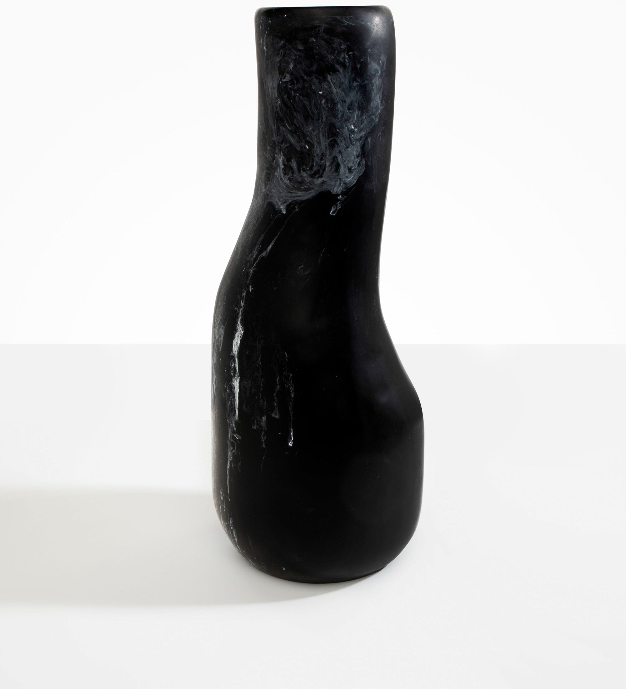 Dinosaur Designs Tall Studio Vase Vases in Black Marble color resin 