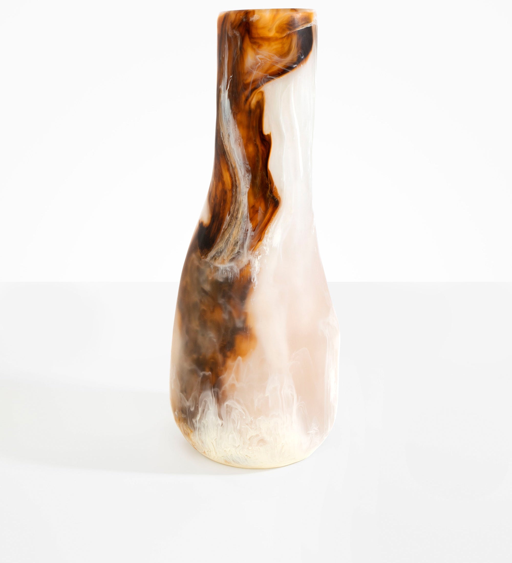 Dinosaur Designs Tall Studio Vase Vases in Light Horn Colour resin 