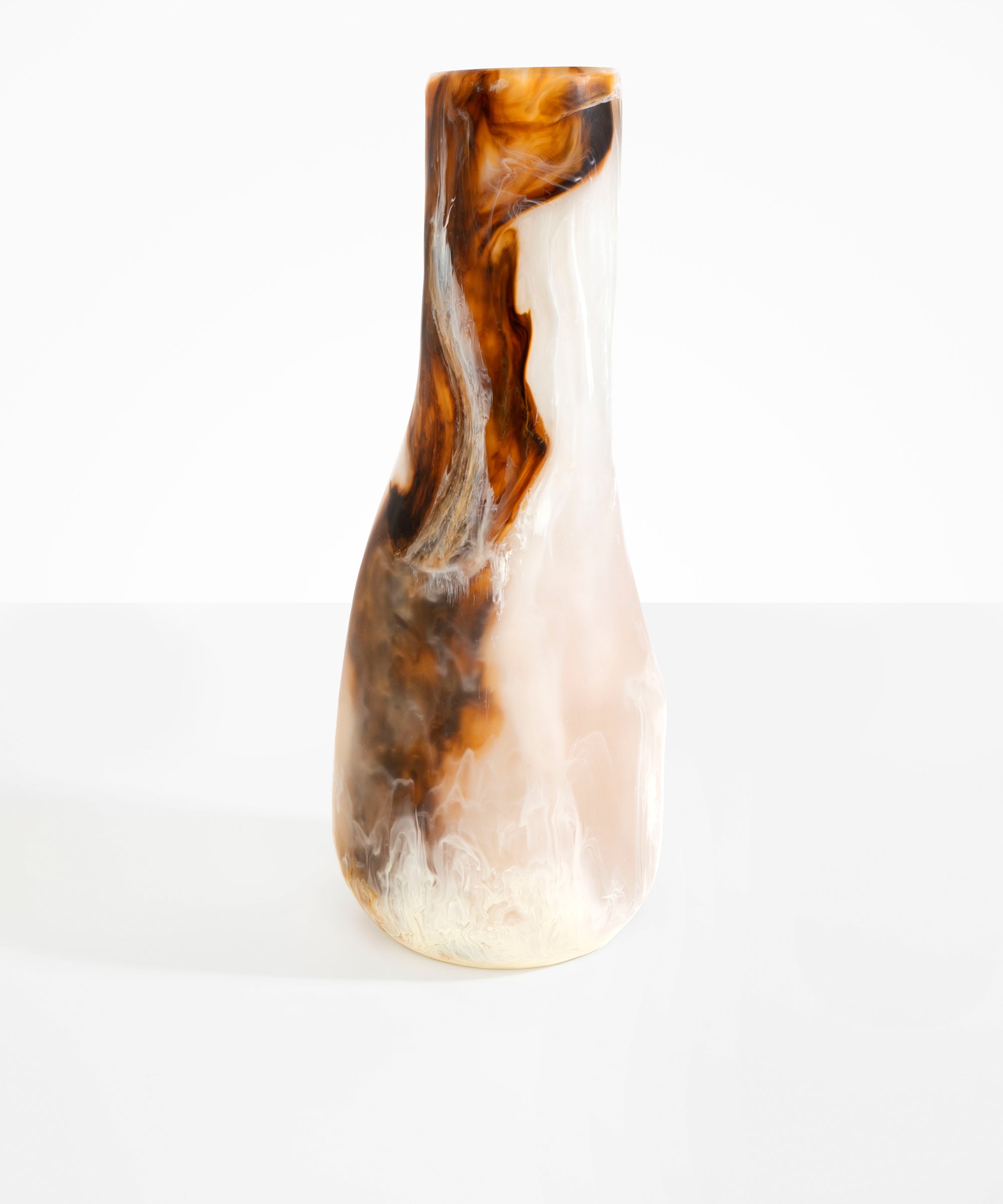 Dinosaur Designs Tall Studio Vase Vases in Light Horn Colour resin 