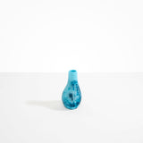 Dinosaur Designs medium sized Liquid vase in water blue color resin