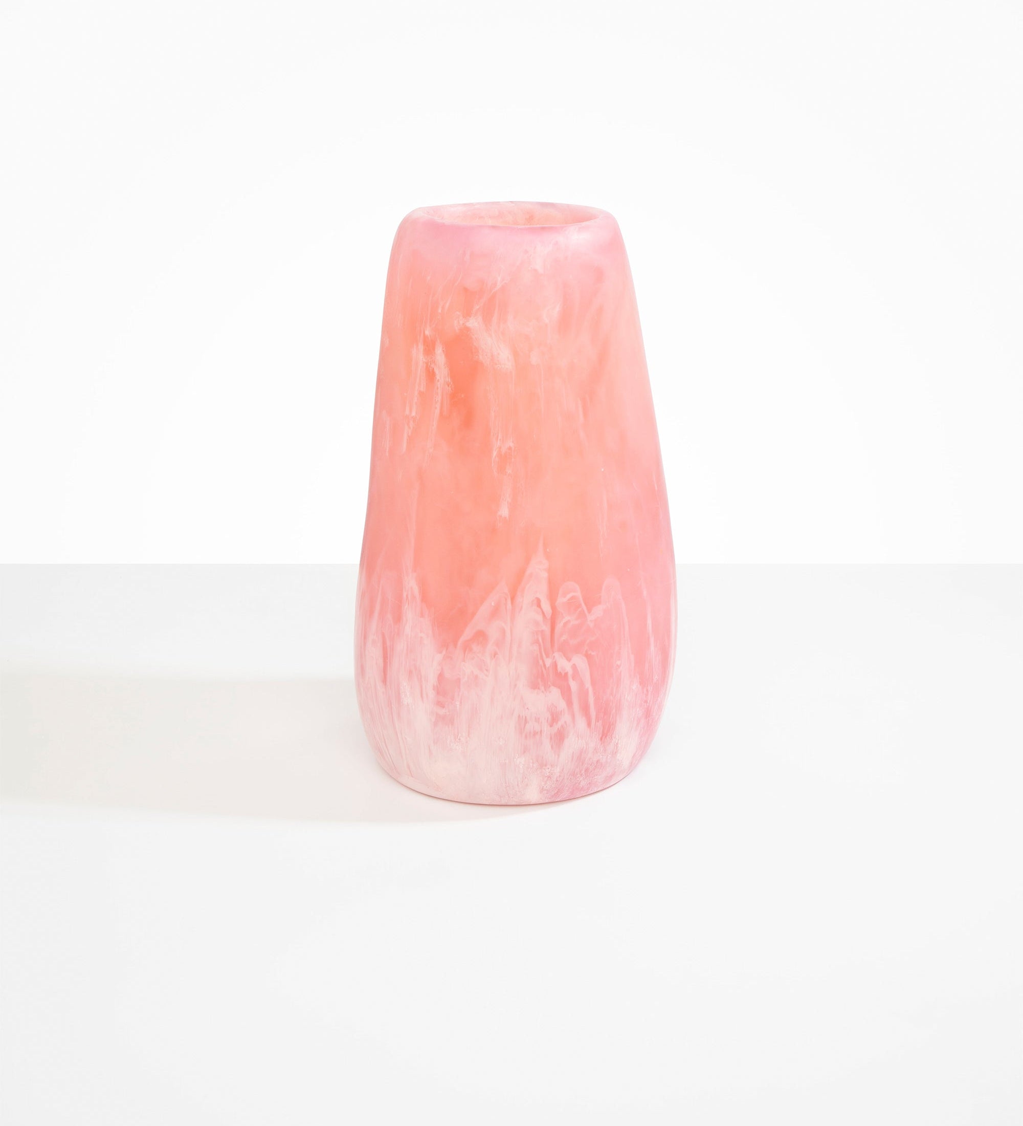 Dinosaur Designs Grand Pebble Vase Vases in Shell Pink Colour resin