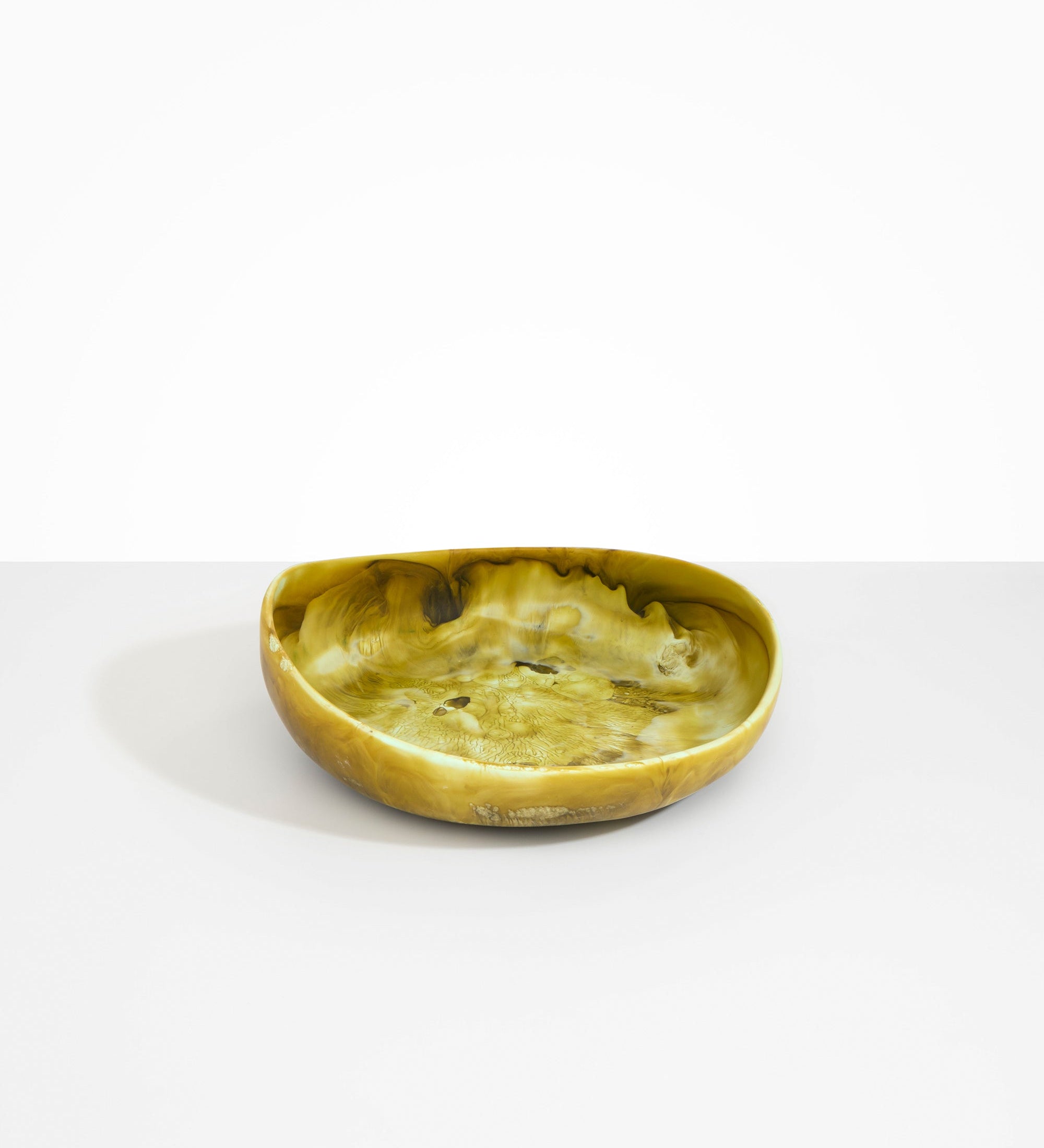 Dinosaur Designs Medium Flow Bowl Bowls in Malachite color resin