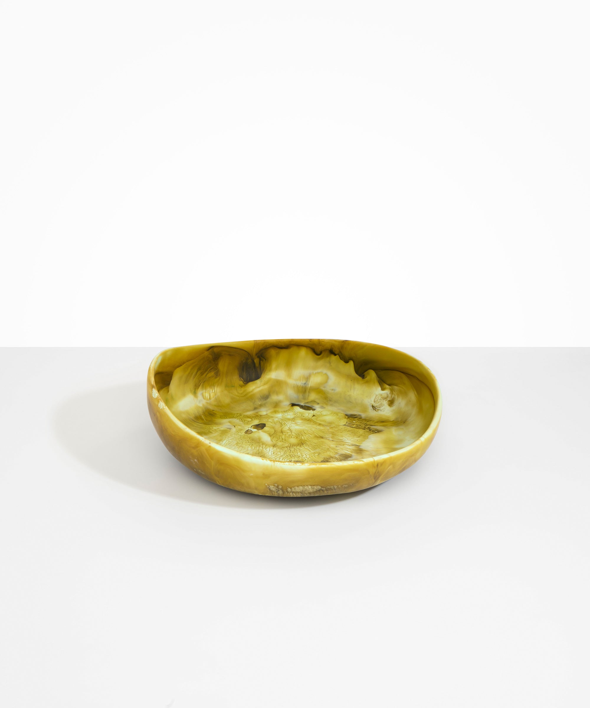 Dinosaur Designs Medium Flow Bowl Bowls in Malachite color resin