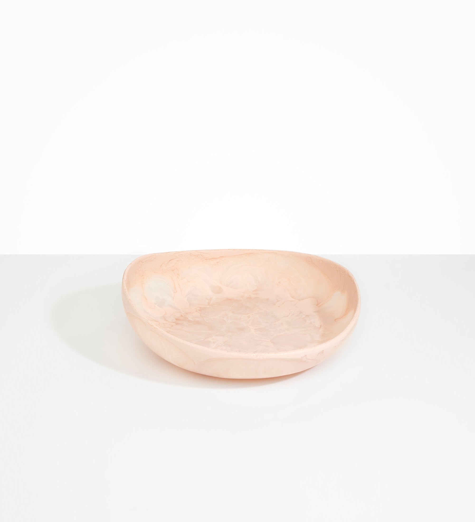 Dinosaur Designs Medium Flow Bowl Bowls in Rose Swirl color resin