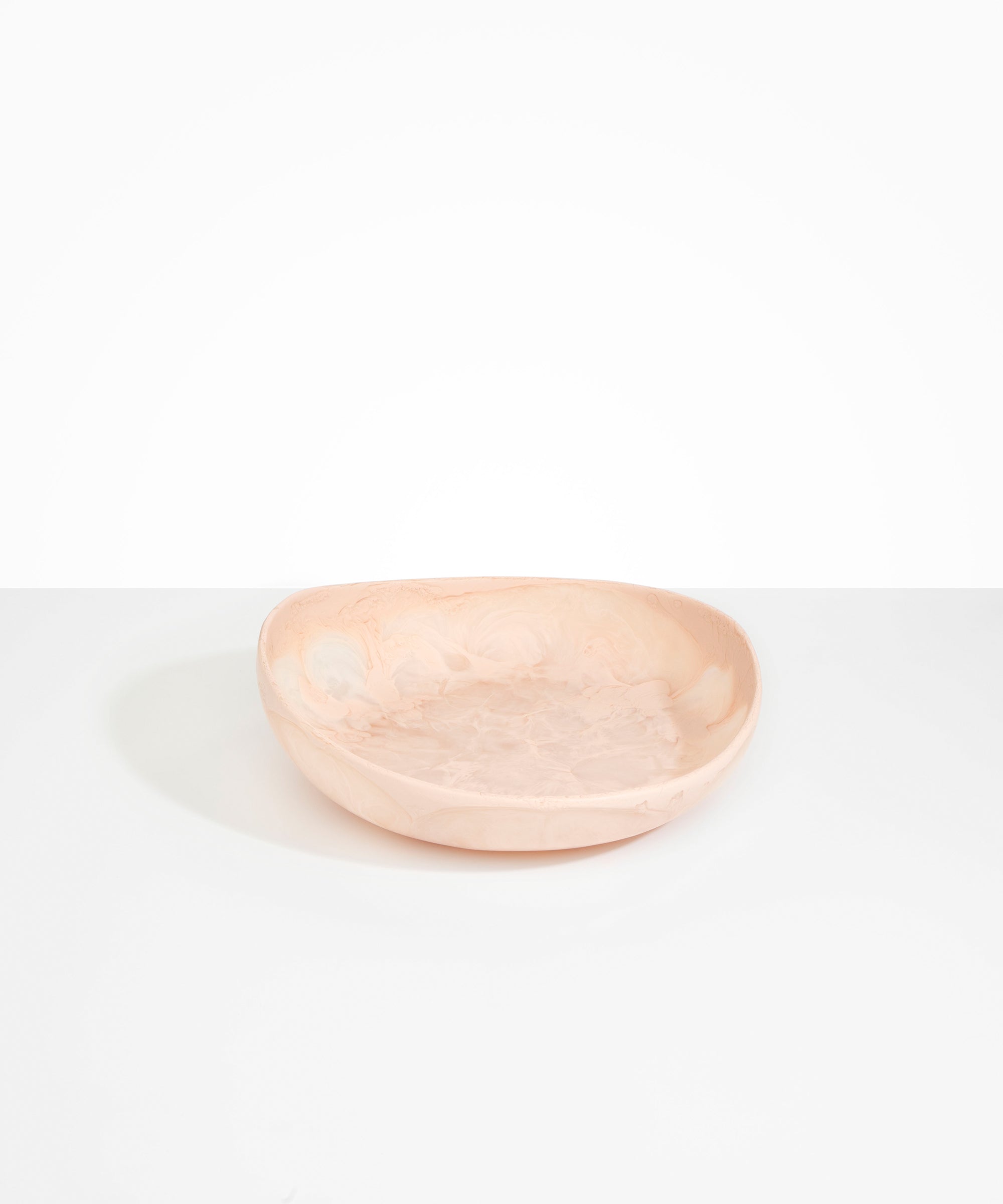 Dinosaur Designs Medium Flow Bowl Bowls in Rose Swirl color resin