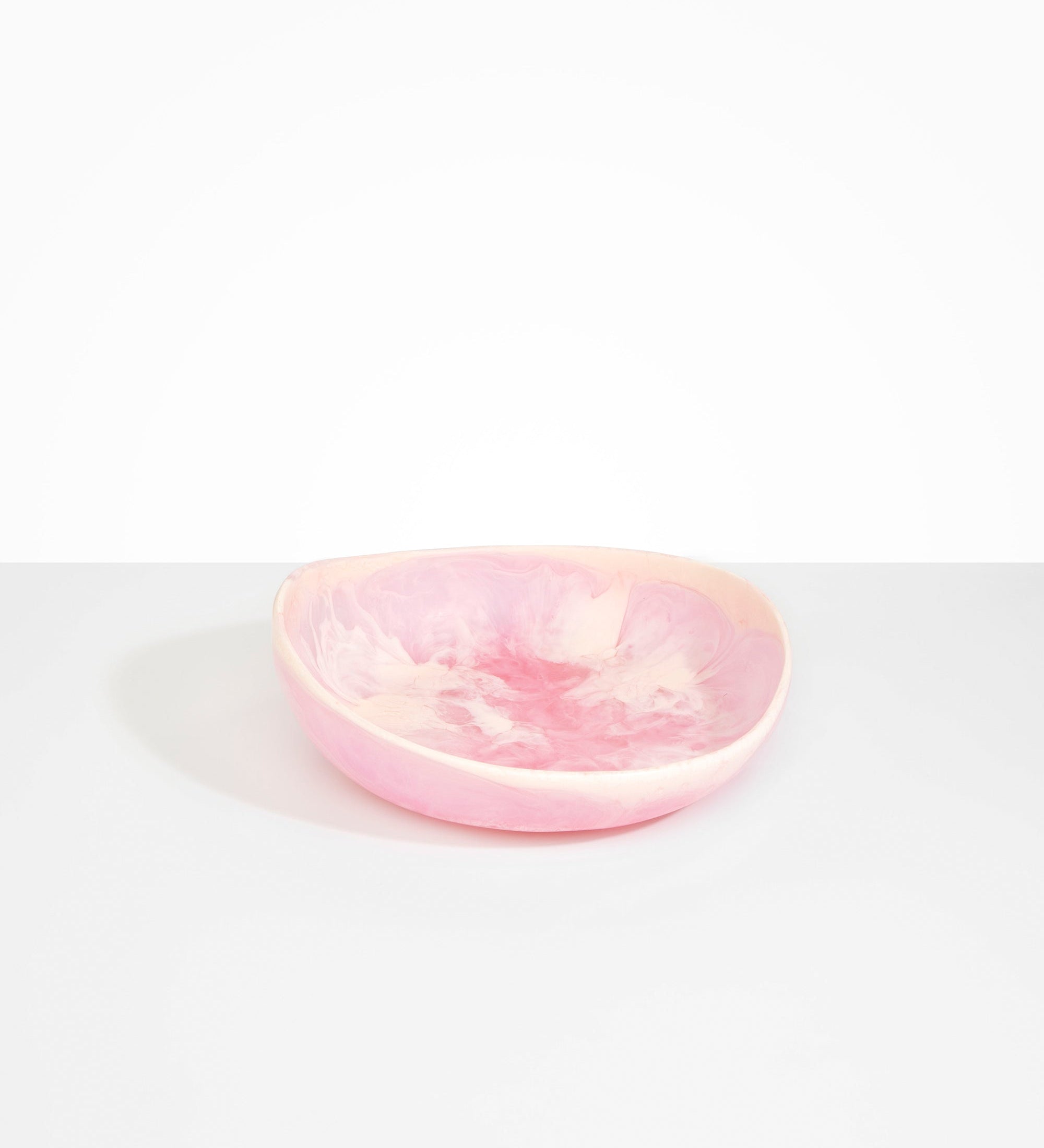 Dinosaur Designs Medium Flow Bowl Bowls in Shell Pink color resin