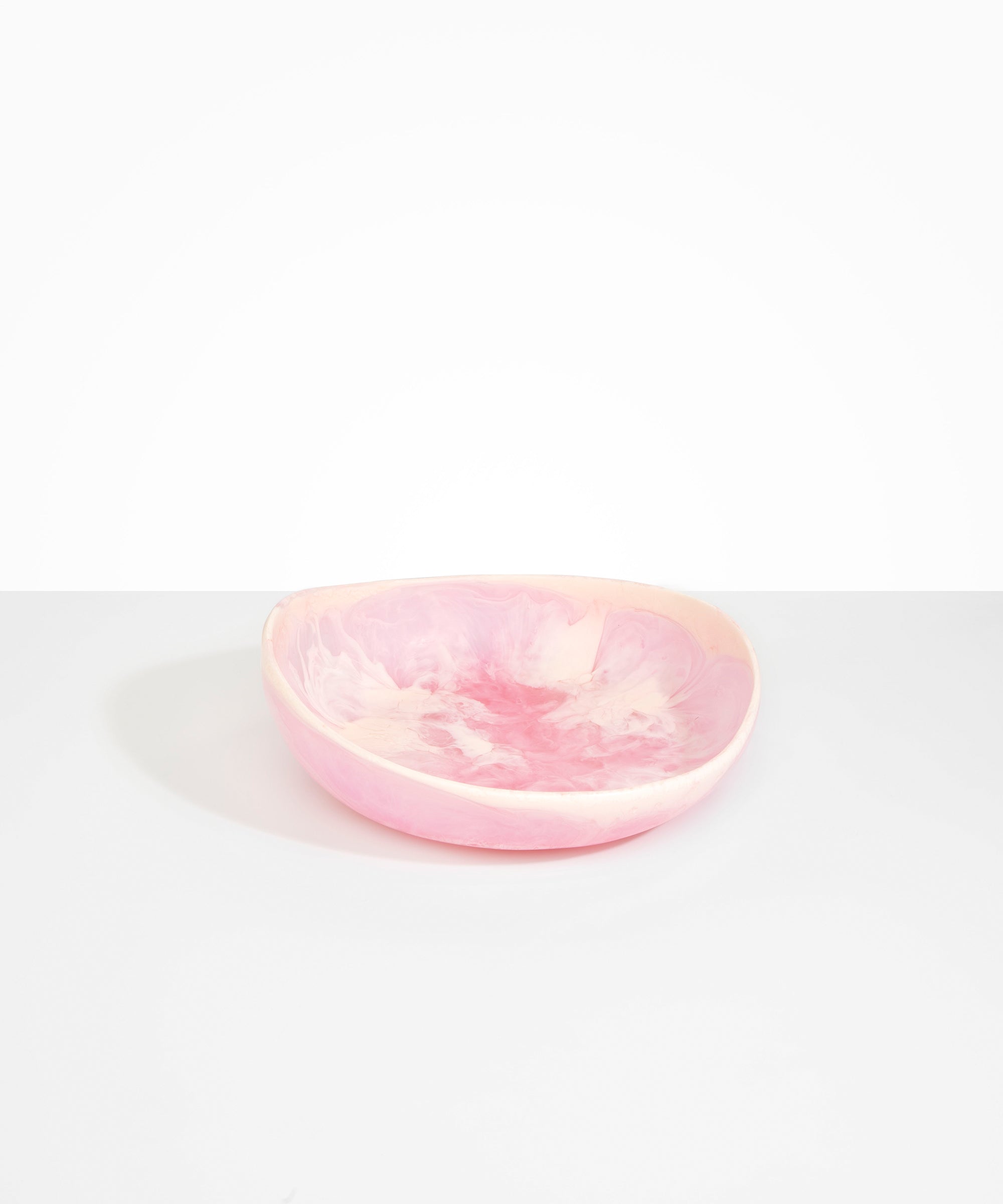 Dinosaur Designs Medium Flow Bowl Bowls in Shell Pink color resin